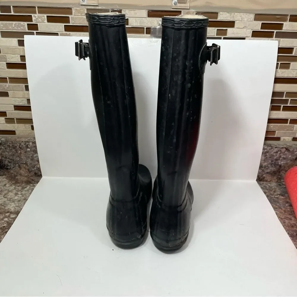 Hunter Black Classic Tall Rain Boots